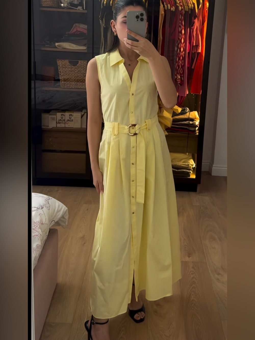 Zara yellow dress